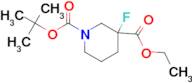 1-tert-Butyl 3-ethyl 3-fluoropiperidine-1,3-dicarboxylate