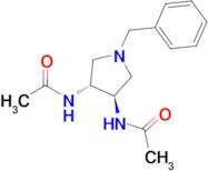 N,N'-((3R,4R)-1-benzylpyrrolidine-3,4-diyl)diacetamide