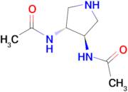 N,N'((3R,4R)-pyrrolidine-3,4-diyl)diacetamide