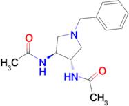 N,N'-((3S,4S)-1-benzylpyrrolidine-3,4-diyl)diacetamide