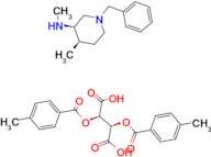 Bis[(3R,4R)-N,4-dimethyl-1-(phenylmethyl)-3-piperidinamine] di-p-toluyl-L-tartrate