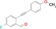 5-Fluoro-2-((4-methoxyphenyl)ethynyl)benzaldehyde