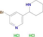 3-Bromo-5-(piperidin-2-yl)pyridine dihydrochloride