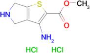 Methyl 3-amino-5,6-dihydro-4H-thieno[2,3-c]pyrrole-2-carboxylate dihydrochloride