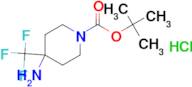 tert-Butyl 4-amino-4-(trifluoromethyl)piperidine-1-carboxylate hydrochloride