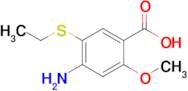 4-Amino-5-(ethylthio)-2-methoxybenzoic acid