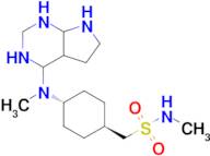 N-Methyl-1-(trans-4-(methyl(7H-pyrrolo[2,3-d]pyrimidin-4-yl)amino)cyclohexyl)methanesulfonamide