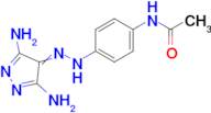 N-(4-(2-(3,5-Diamino-4H-pyrazol-4-ylidene)hydrazinyl)phenyl)acetamide