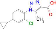 1-(2-Chloro-4-cyclopropylphenyl)-5-methyl-1H-1,2,3-triazole-4-carboxylic acid