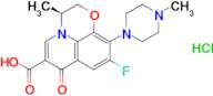 (S)-9-Fluoro-3-methyl-10-(4-methylpiperazin-1-yl)-7-oxo-3,7-dihydro-2H-[1,4]oxazino[2,3,4-ij]quinoline-6-carboxylic acid hydrochloride