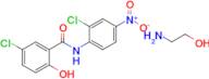 5-Chloro-N-(2-chloro-4-nitrophenyl)-2-hydroxybenzamide compound with 2-aminoethanol (1:1)