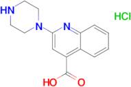 2-Piperazin-1-yl-quinoline-4-carboxylic acid hydrochloride