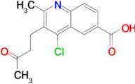 4-Chloro-2-methyl-3-(3-oxo-butyl)-quinoline-6-carboxylic acid