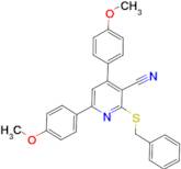 2-Benzylsulfanyl-4,6-bis-(4-methoxy-phenyl)-nicotinonitrile