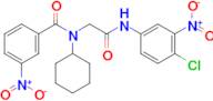 N-[(4-Chloro-3-nitro-phenylcarbamoyl)-methyl]-N-cyclohexyl-3-nitro-benzamide