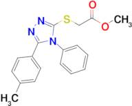 (4-Phenyl-5-p-tolyl-4H-[1,2,4]triazol-3-ylsulfanyl)-acetic acid methyl ester