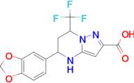 5-Benzo[1,3]dioxol-5-yl-7-trifluoromethyl-4,5,6,7-tetrahydro-pyrazolo[1,5-a]pyrimidine-2-carboxyli…