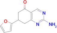 2-Amino-7-furan-2-yl-7,8-dihydro-6H-quinazolin-5-one