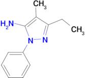 5-Ethyl-4-methyl-2-phenyl-2H-pyrazol-3-ylamine