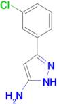 5-(3-Chloro-phenyl)-2H-pyrazol-3-ylamine