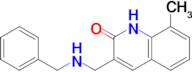 3-(Benzylamino-methyl)-8-methyl-1H-quinolin-2-one
