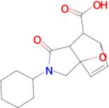 3-Cyclohexyl-4-oxo-10-oxa-3-aza-tricyclo[5.2.1.0*1,5*]dec-8-ene-6-carboxylic acid