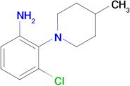 3-Chloro-2-(4-methyl-piperidin-1-yl)-phenylamine