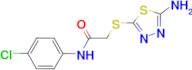 2-(5-Amino-[1,3,4]thiadiazol-2-ylsulfanyl)-N-(4-chloro-phenyl)-acetamide