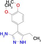 4-(3,4-Dimethoxy-phenyl)-5-ethyl-2H-pyrazol-3-ylamine