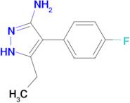 5-Ethyl-4-(4-fluoro-phenyl)-2H-pyrazol-3-ylamine