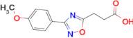 3-[3-(4-Methoxy-phenyl)-[1,2,4]oxadiazol-5-yl]-propionic acid