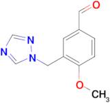 4-Methoxy-3-[1,2,4]triazol-1-ylmethyl-benzaldehyde