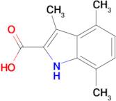 3,4,7-Trimethyl-1H-indole-2-carboxylic acid