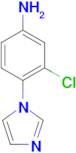 3-Chloro-4-imidazol-1-yl-phenylamine