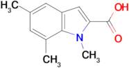 1,5,7-Trimethyl-1H-indole-2-carboxylic acid