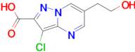 3-Chloro-6-(2-hydroxy-ethyl)-pyrazolo[1,5-a]pyrimidine-2-carboxylic acid