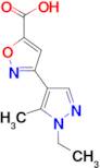 3-(1-Ethyl-5-methyl-1H-pyrazol-4-yl)-isoxazole-5-carboxylic acid