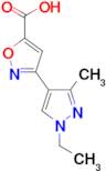 3-(1-Ethyl-3-methyl-1H-pyrazol-4-yl)-isoxazole-5-carboxylic acid