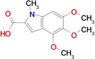 4,5,6-Trimethoxy-1-methyl-1H-indole-2-carboxylic acid