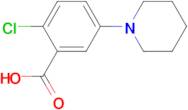 2-Chloro-5-piperidin-1-yl-benzoic acid