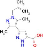 3',5'-Dimethyl-1'-(2-methyl-allyl)-1H,1'H-[3,4']bipyrazolyl-5-carboxylic acid