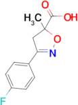 3-(4-Fluoro-phenyl)-5-methyl-4,5-dihydro-isoxazole-5-carboxylic acid