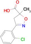 3-(2-Chloro-phenyl)-5-methyl-4,5-dihydro-isoxazole-5-carboxylic acid