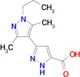 3',5'-Dimethyl-1'-propyl-1H,1'H-[3,4']bipyrazolyl-5-carboxylic acid