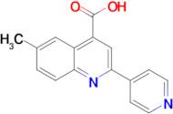 6-Methyl-2-pyridin-4-yl-quinoline-4-carboxylic acid