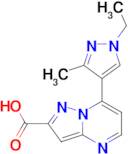 7-(1-Ethyl-3-methyl-1H-pyrazol-4-yl)-pyrazolo[1,5-a]pyrimidine-2-carboxylic acid