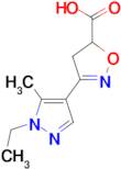 3-(1-Ethyl-5-methyl-1H-pyrazol-4-yl)-4,5-dihydro-isoxazole-5-carboxylic acid