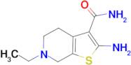 2-Amino-6-ethyl-4,5,6,7-tetrahydro-thieno[2,3-c]pyridine-3-carboxylic acid amide