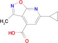 6-Cyclopropyl-3-methyl-isoxazolo[5,4-b]pyridine-4-carboxylic acid