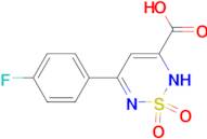 5-(4-Fluoro-phenyl)-1,1-dioxo-1,2-dihydro-1lambda*6*-[1,2,6]thiadiazine-3-carboxylic acid